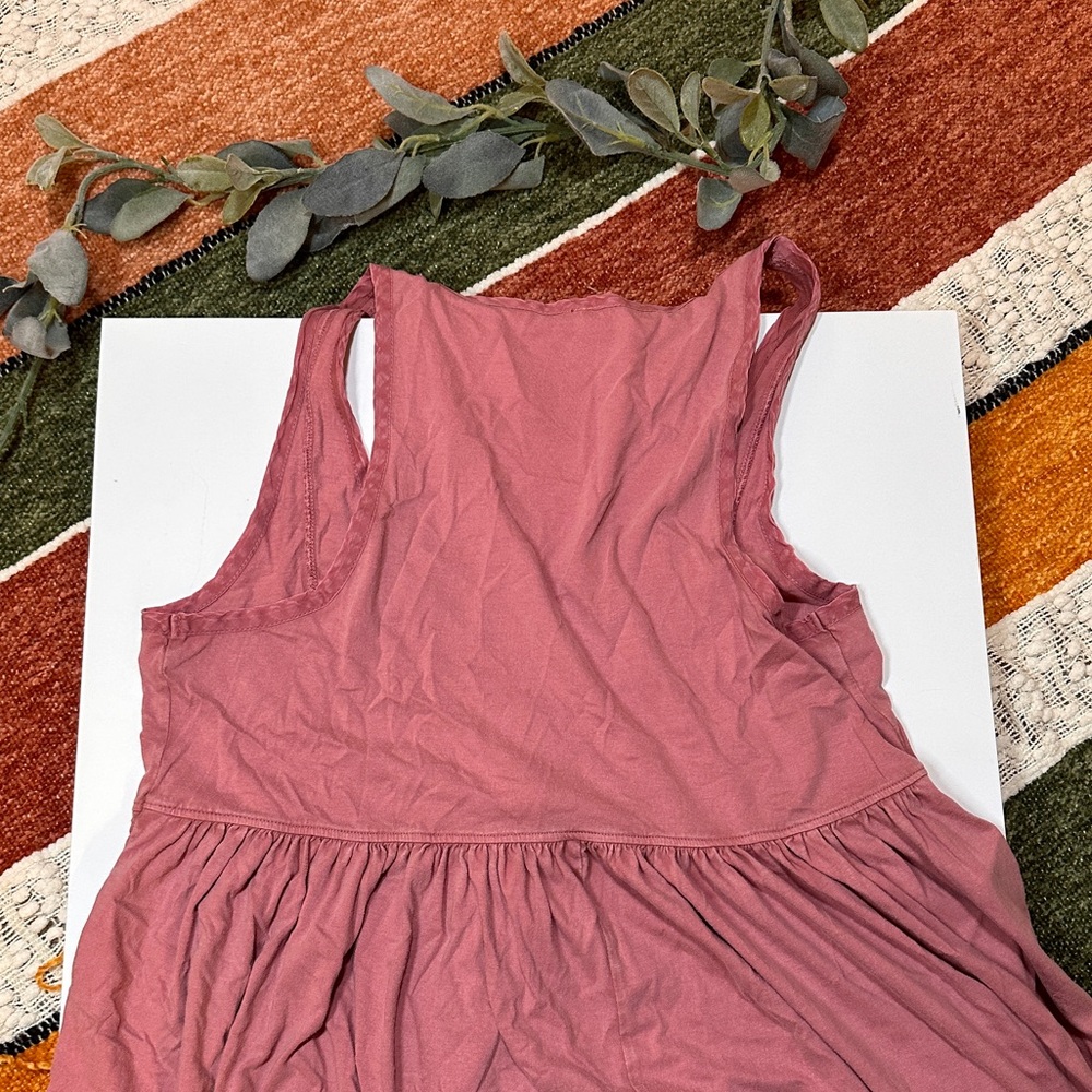 Free People Dusty Rose Button-Front Tank Top - Picture 5 of 5